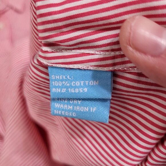 J. McLaughlin Women's SZ 6 Striped Button up Blouse Shirt - Picture 8 of 8